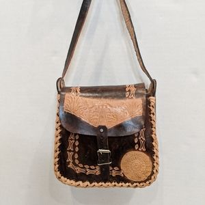 Handmade Leather Crossbody Saddlebag